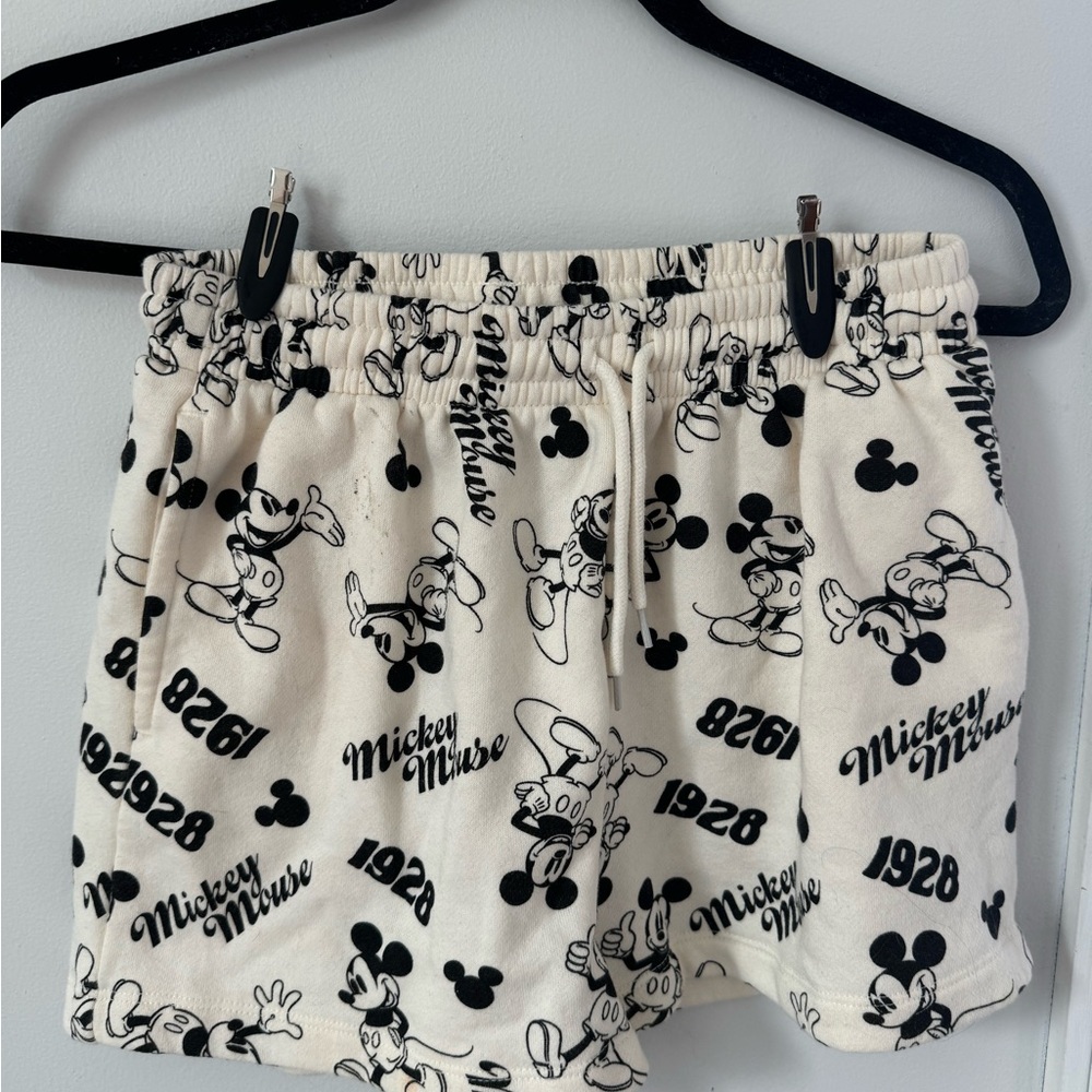 Mickey Mouse Print Shorts
